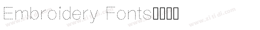 Embroidery Fonts字体转换